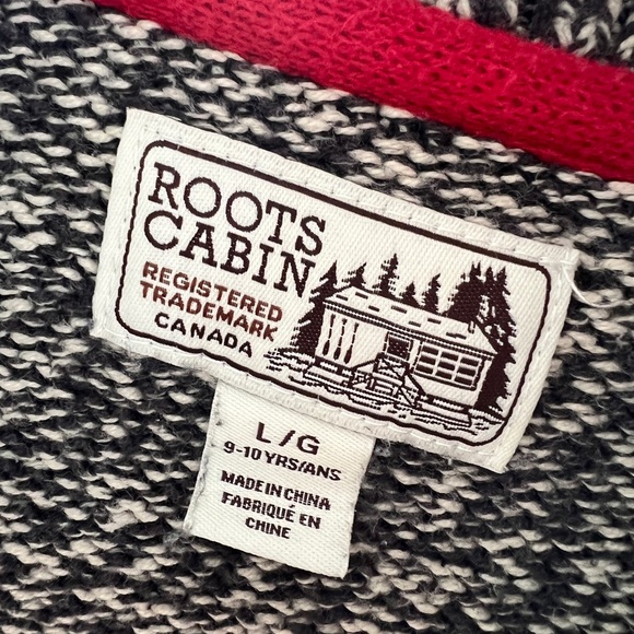 Roots Cabin Girls Cardigan - Size 9-10 - Picture 2 of 2